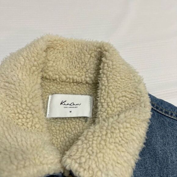 Kancan Sherpa Denim Jacket Size Medium - Picture 2 of 9